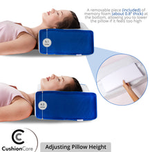 Load image into Gallery viewer, Cube Pillow with Adjustable Memory Foam for Side Sleepers