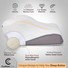 Load image into Gallery viewer, Original Contoured Cervical Memory Foam Pillow
