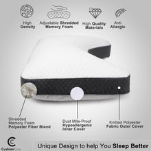 Load image into Gallery viewer, Curved Side Sleeper Pillow for Pain Relief Sleeping