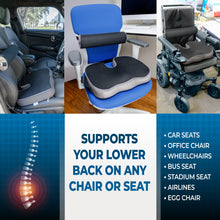 Load image into Gallery viewer, Seat Cushion and Lumbar Roll Combo for Office Chair