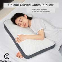 Load image into Gallery viewer, Curved Side Sleeper Pillow for Pain Relief Sleeping
