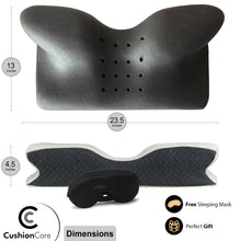 Load image into Gallery viewer, Bamboo Charcoal Contoured Cervical Neck Pillow