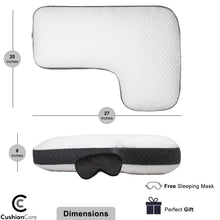 Load image into Gallery viewer, L Shaped Side Sleeper Pillow for Pain Relief Sleeping
