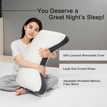 Load image into Gallery viewer, Curved Side Sleeper Pillow for Pain Relief Sleeping