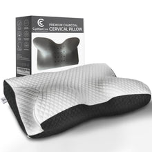 Load image into Gallery viewer, Bamboo Charcoal Contoured Cervical Neck Pillow