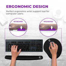 Load image into Gallery viewer, Premium Wrist Rests for Keyboard and Mouse Pad Set