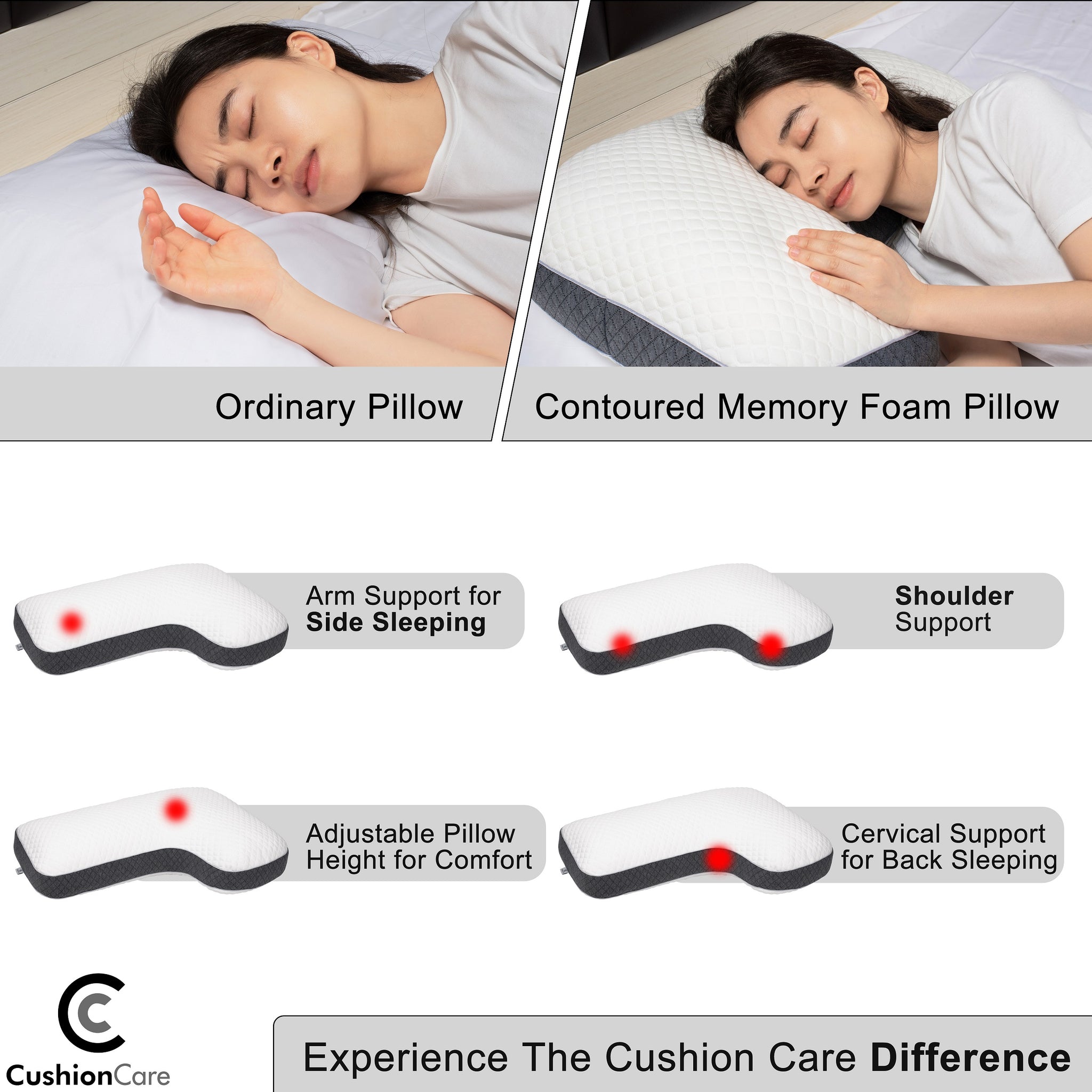 Memory foam l shaped pillow outlet