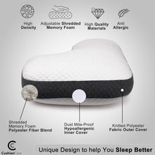 Load image into Gallery viewer, L Shaped Side Sleeper Pillow for Pain Relief Sleeping
