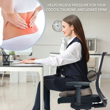 Load image into Gallery viewer, Seat Cushion and Lumbar Roll Combo for Office Chair
