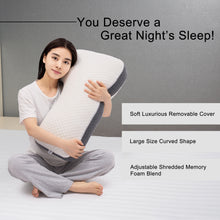 Load image into Gallery viewer, L Shaped Side Sleeper Pillow for Pain Relief Sleeping

