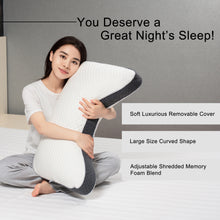 Load image into Gallery viewer, Curved Side Sleeper Pillow for Pain Relief Sleeping

