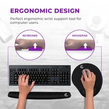 Load image into Gallery viewer, Premium Wrist Rests for Keyboard and Mouse Pad Set
