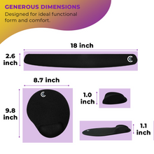 Load image into Gallery viewer, Premium Wrist Rests for Keyboard and Mouse Pad Set
